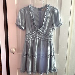 Baby blue Ruffle summer dress